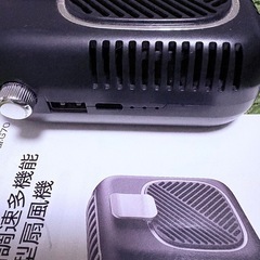 ☀️Belando 無段階調速 多機能小型扇風機（ハンディファン）✨首掛け・卓上・手持ち3WAY◎長時間6000mAhバッテリー🌿USB充電💛の画像