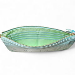 KariAng 長財布 ライトグリーン レザーの画像