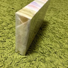 ✨彩雲 (cloudscape) セット◆ベージュ系チェック柄布製品＋水色ボールペン uni 0.7 黒インク🌿新品未使用💛100円の画像