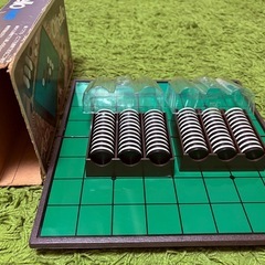 🌟ツクダオリジナル マグネットオセロゲーム✨二つ折り盤で持ち運び便利◎揺れる乗物でも遊べるマグネット石♬中身美品 200円🕊️💛の画像