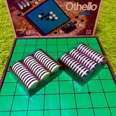 🌟ツクダオリジナル マグネットオセロゲーム✨二つ折り盤で持ち運び便利◎揺れる乗物でも遊べるマグネット石♬中身美品 200円🕊️💛の画像