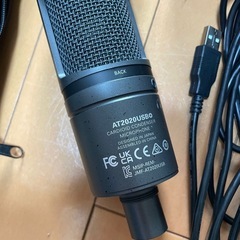 audio-technica AT2020USB+ 、ポップガードの画像