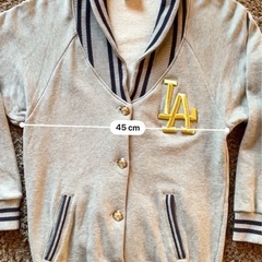  MLBドジャース　トレーナーカーディガンの画像