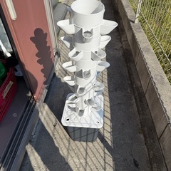 水耕栽培 タワー型 家庭菜園の画像