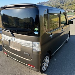 極美⭐︎24年後期型！タントカスタムX 走行13万㌔！スマートキー パワスラ付き！アイドリングストップ機能 程度良しの画像