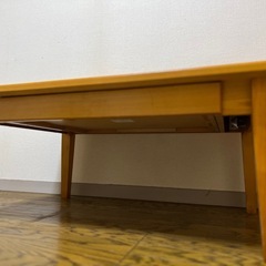 硝子天板 ローテーブル 引出付　ユーズド美品の画像