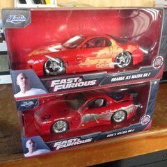 ワイルドスピード　ミニカー＆トレットハウスフィギュア　５点セット　新品未開墾の画像