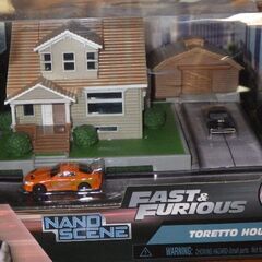 ワイルドスピード　ミニカー＆トレットハウスフィギュア　５点セット　新品未開墾の画像