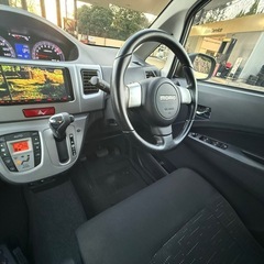 綺麗なシルバー⭐︎快速ターボ！ムーブカスタムRS！13万㌔⭐︎イクリプスフルセグナビ スマートキー 付！程度良し⭐︎の画像