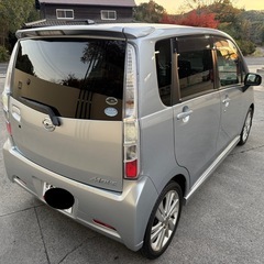 綺麗なシルバー⭐︎快速ターボ！ムーブカスタムRS！13万㌔⭐︎イクリプスフルセグナビ スマートキー 付！程度良し⭐︎の画像