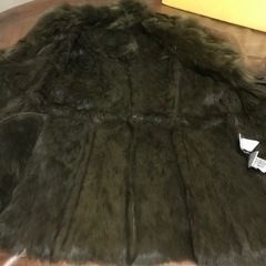 ★本毛皮とスエードのコンビネーションで、暖かさとスタイルを兼ね備えたブラウンジャケット★裏地総毛皮★ポカポカ★の画像