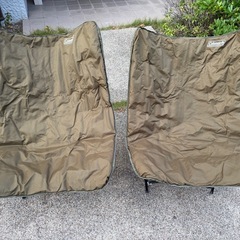 コールマン　ソフトチェア　オリーブ　2台　セット　椅子の画像