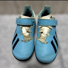 adidas キッズ サッカーシューズ 18cm ジュニアシューズの画像