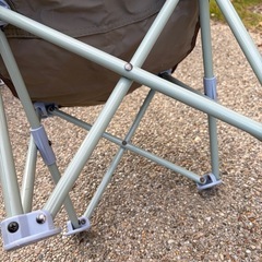 ロゴス　タイニーチェア　キッズチェア　子供　椅子　カーキ　オリーブ　ベーシックの画像