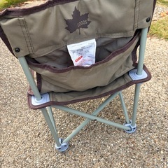 ロゴス　タイニーチェア　キッズチェア　子供　椅子　カーキ　オリーブ　ベーシックの画像