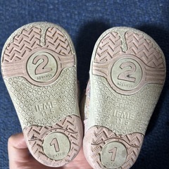 イフミー　ピンク花柄スニーカー 11.5cmの画像