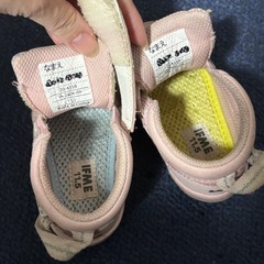 イフミー　ピンク花柄スニーカー 11.5cmの画像