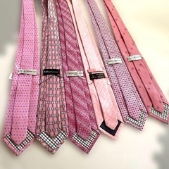 ブランドネクタイ　ピンク　6本の画像