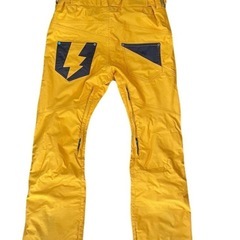 BLUE BLOOD パンツ　黄色　スノーウェア　スキー　スノボの画像