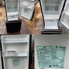 【2023年製】162L冷蔵庫と6キロ洗濯機&2020年製の電子レンジ セットの画像