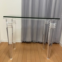 ¥0 美品✨ガラステーブル　本日or明日限定出品の画像