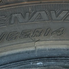155/65R14 グッドイヤースタッドレスタイヤ 4本 2022年製造の画像