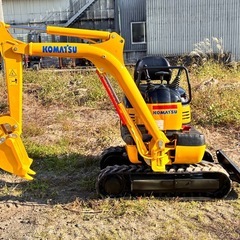 コマツ PC03-2 ミニユンボ 、油圧ショベル 0.3ｔクラス ゴムクローラー 静岡県 富士市発 下取り可能 陸送可能の画像