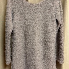 Fｻｲｽﾞ もこもこ薄手ニット ワンピース
の画像