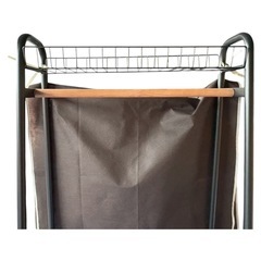 🧺布カバー付きスチールラック✨スリム収納ラックの画像