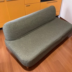 ソファ　2人用　緑　グリーン　の画像