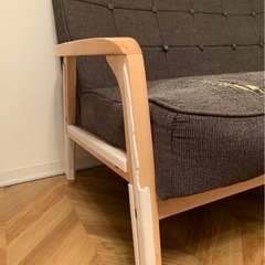 【無料で差し上げます】2人掛けソファの画像