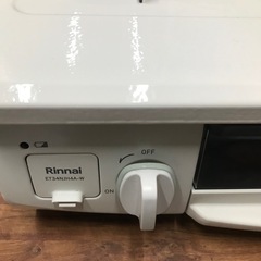 都市ガス用　
リンナイ　ガスコンロ ホワロ ホワイト2024年製の画像