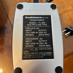 変圧器２台セットの画像