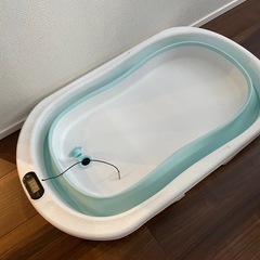 折りたたみバス　温度計付き　沐浴バスの画像