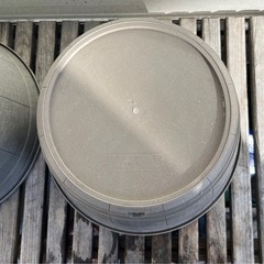 木目調　ガーデニングポット　グレーの画像