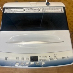 【引取】2024年製 Haier全自動電気洗濯機 4.5キロJW-U45LKの画像
