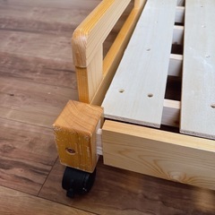 ベッド　すのこ　キャスター付きの画像