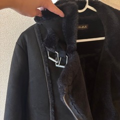 ライダース　ファーコートの画像