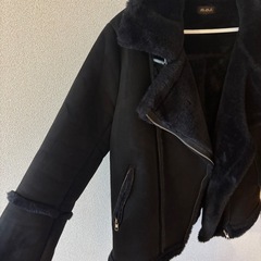 ライダース　ファーコートの画像