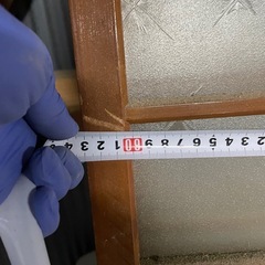 床の間　ガラス入りドア　4枚セット　昭和ガラスドアの画像