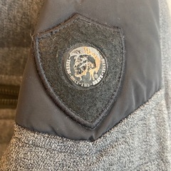 未使用に近いDIESEL ダウンジャケット グレー/ブラックの画像