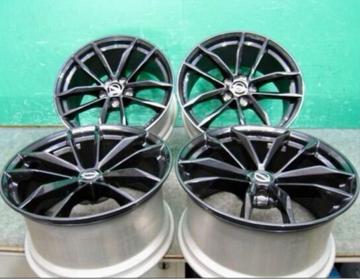 新車外し 日産 RZ34 フェアレディZ 純正 9.5J 19in +40 & 10J 19in +30 5H 114.3 ホイール 4本 セット レイズ FORGED