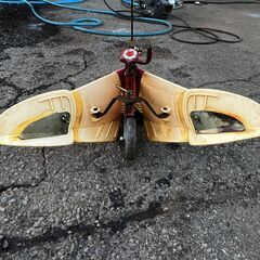 現物確認歓迎　宮丸アタッチメント研究所　イエロー培土器尾輪付　耕運機用の画像