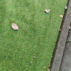 人工芝　防草シート一体型の画像