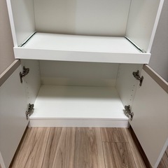 【美品】ニトリの食器棚（炊飯器スライド棚有）の画像