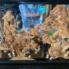 コルク細工　ガラスケース入りの画像