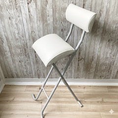 【美品】ニトリ ハイチェア シャム ホワイト　座面高約66cm　の画像