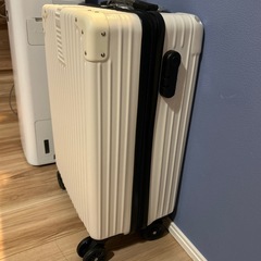 機内持ち込みサイズ　スーツケース　白の画像