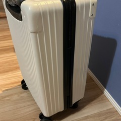 機内持ち込みサイズ　スーツケース　白の画像
