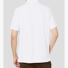 ユナイテッドアスレ ドライ鹿の子BD半袖ポロ 505101 白の画像